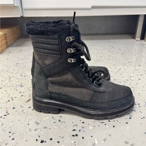 Sorel Black and Gray Winter Boots